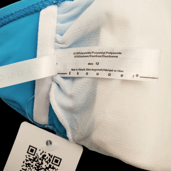 Ekouaer Women's Rope Bikini Top NWT (AC11) - Picture 5 of 6